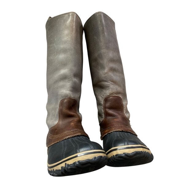 SOREL SLIMPACK Tall 10 Equestrian Riding Boot Shale Gray Waterproof RARE HTF - Picture 12 of 17